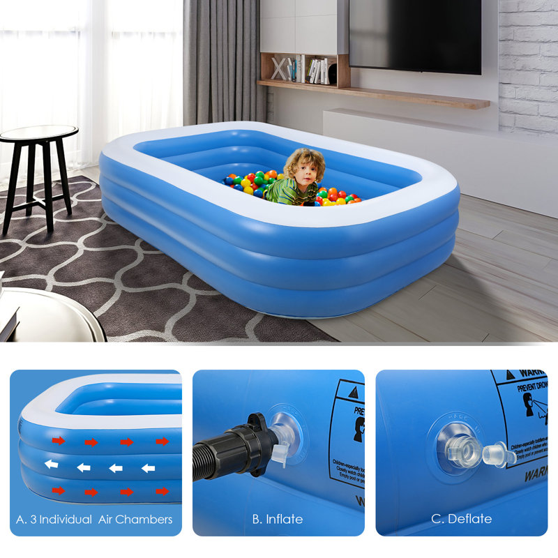 Pirecart Plastic Kiddie Pool Wayfair